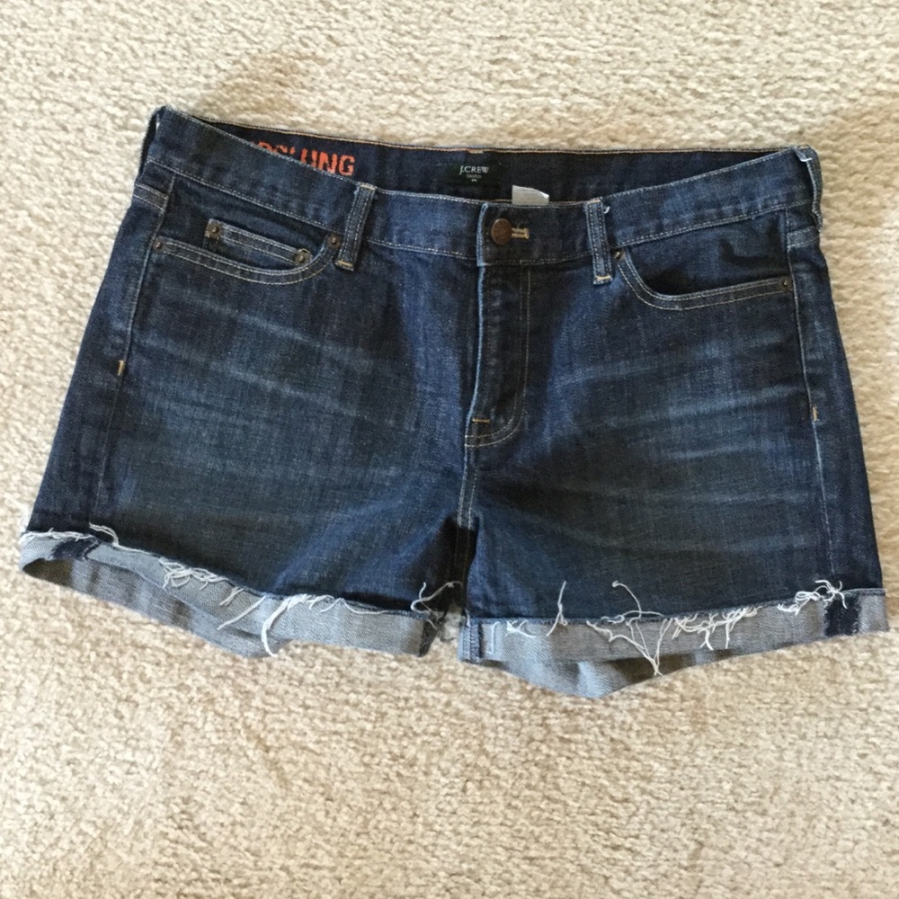 J Crew Stretch Hipslung Denim Shorts